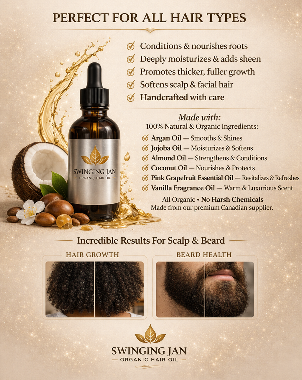 Premium Organic Hair Oil